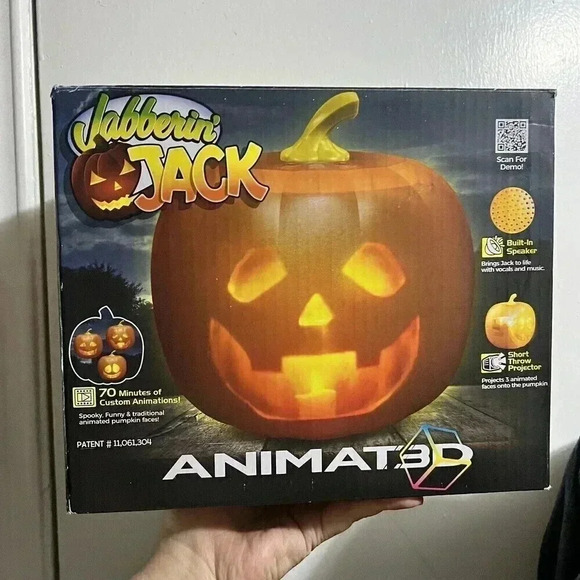 Mindscope Jabberin Jack Talking Animated Pumpkin with Built in Projector & Sp... - Picture 4 of 5